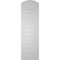 Ekena Millwork Arch Top Surface Mount PVC Gable Vent: Non-Functional, w/ 3-1/2"W x 1"P Standard Frame, 12"W x 38"H GVPAR12X3801SN - alternate 4